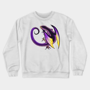 Enby Pride Dragon Crewneck Sweatshirt